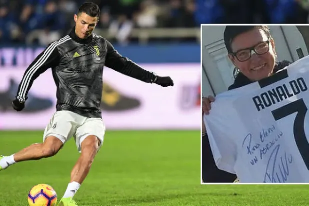 رونالدو يعتذر لمشجعة كسر أنفها بِكُرة قوية ويدعوها إلى الملعب