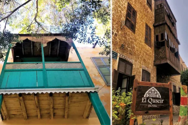 فندق القصير من الخارج   -  البيوت القديمة من أهم معالم المدينة تحدث عنها الايطاليون في خطاباتهم لأسرهم