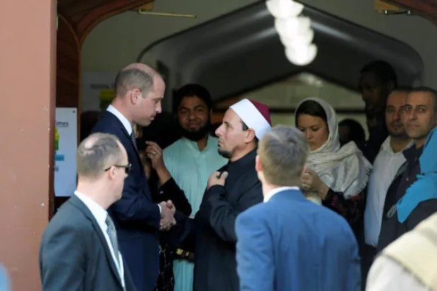 الأمير ويليام يشيد بطريقة رد المجتمع المسلم في نيوزلندا على الكراهية