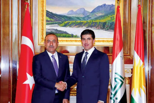 وزير الخارجية التركي بحث في أربيل  توثيق التعاون الأمني والتجاري