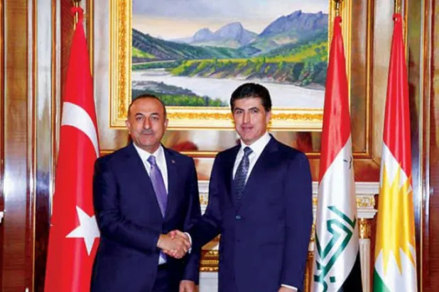 ​Çavuşoğlu Erbil'de güvenlik ve ticari işbirliğini ele aldı