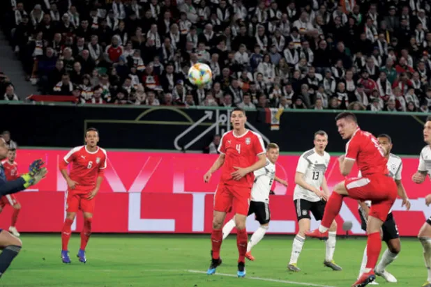 يوفيتش يهز الشباك الألمانية في مباراة ودية أمام منتخب صربيا