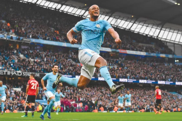 كومباني قائد سيتي سيرحل بعد مسيرة حافلة بالإنجازات عائداً إلى أندرلخت (أ.ف.ب)