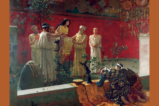 لوحة «عرافة ديلفي» التي تعود إلى القرن التاسع عشر الميلادي (متحف جيه بول غيتي)