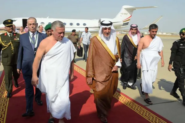 ملك الأردن يصل إلى جدة (واس)