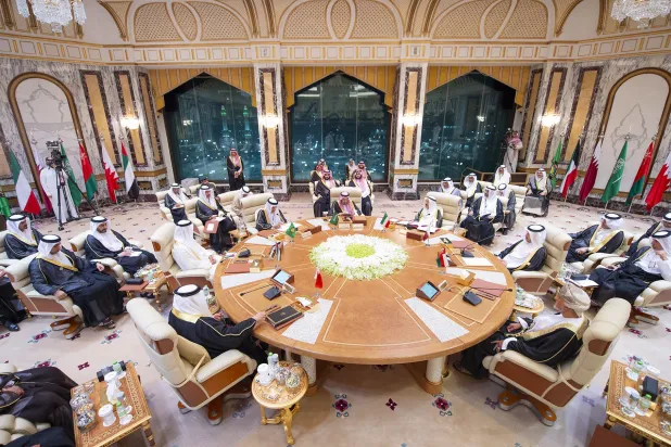جانب من اجتماع القمة الخليجية في مكة المكرمة الخميس الماضي (واس)