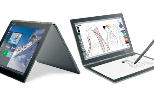 «لينوفو يوغا بوك»: لابتوب ثوري متحول بشاشتين