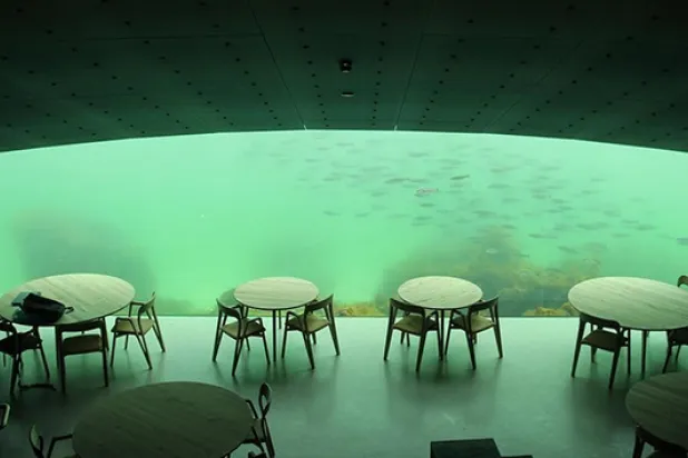 Avrupa'nın ilk sualtı restoranı Norveç'te açıldı