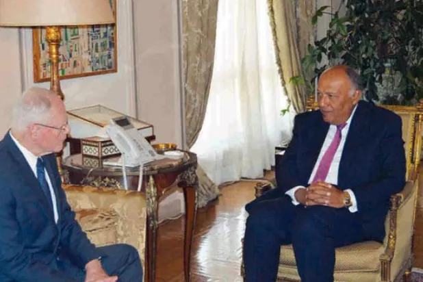 Mısır Dışişleri Bakanı, ABD'nin Suriye Özel Temsilcisi Jeffrey ile görüştü