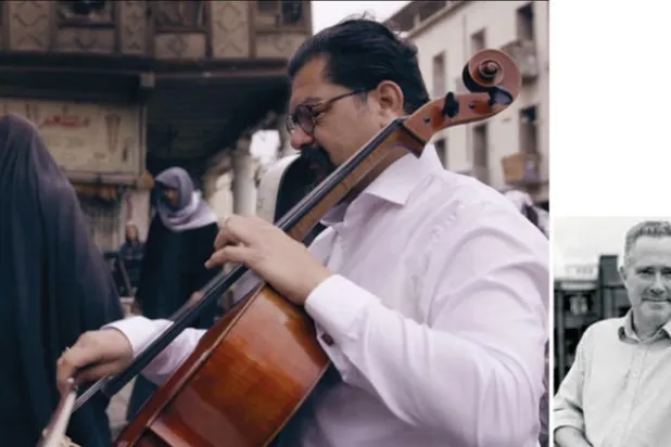 كريستوفر ميتشل  -  لقطة من وثائقي عن الصحة النفسية في العراق من إنتاج القسم