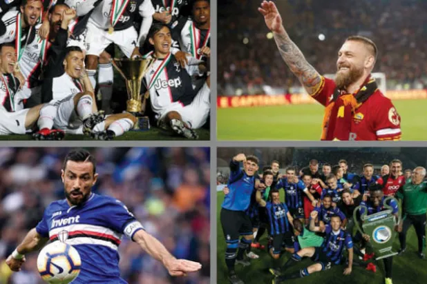 روسي يودع روما - يوفنتوس يحصد اللقب مرة أخرى -  أتالانتا يتأهل لدوري الأبطال - كوالياريلا هداف الدوري الإيطالي