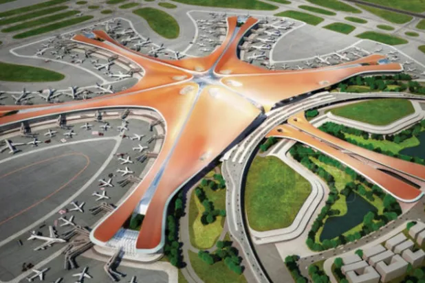 بكين تفتتح مطاراً من تصميم زها حديد