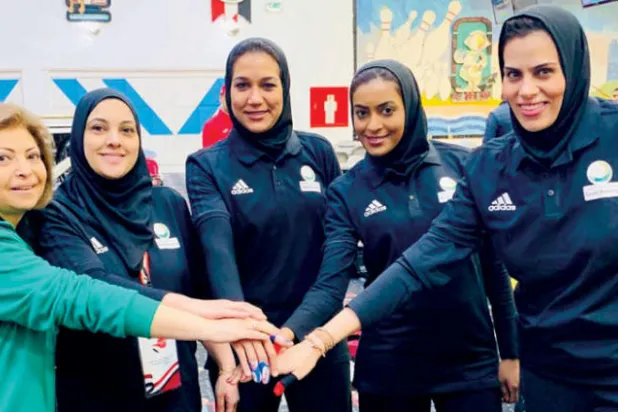 فريق نسائي سعودي يشارك في بطولة العالم للبولينغ