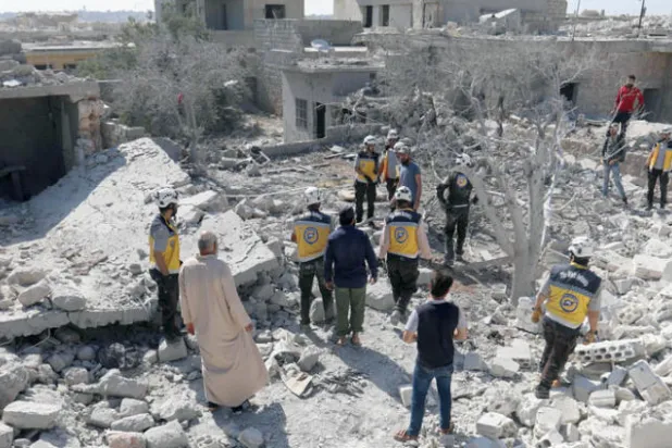 «مجزرة نازحين» بغارات روسية على جنوب إدلب