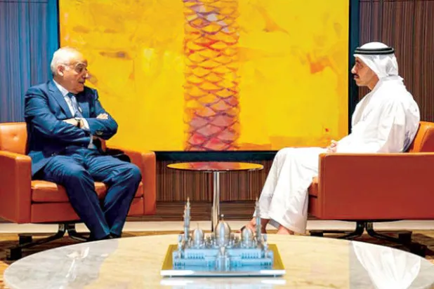 سلامة يبحث في الإمارات سبل وقف القتال في ليبيا