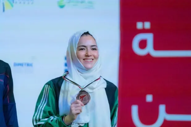 السعودية أبرار بخاري تحصد برونزية التايكوندو الدولية