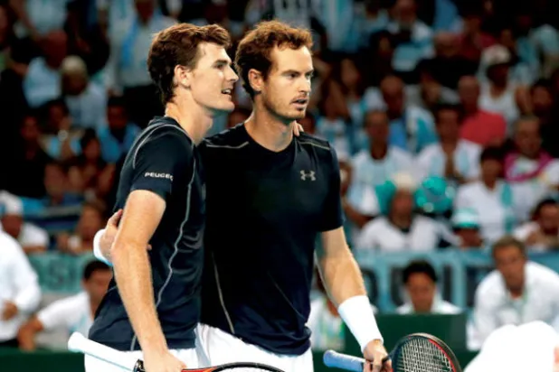 الشقيقان موراي وجيمي في واشنطن للتنس (رويترز)