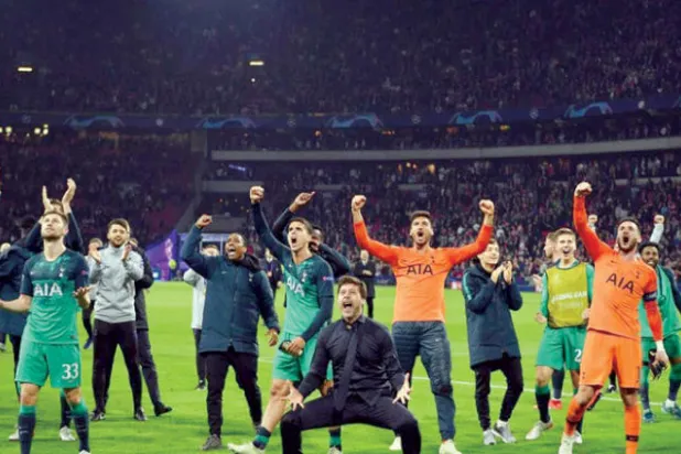 فرحة بوكيتينو وفريقه بالتأهل لنهائي دوري أبطال أوروبا