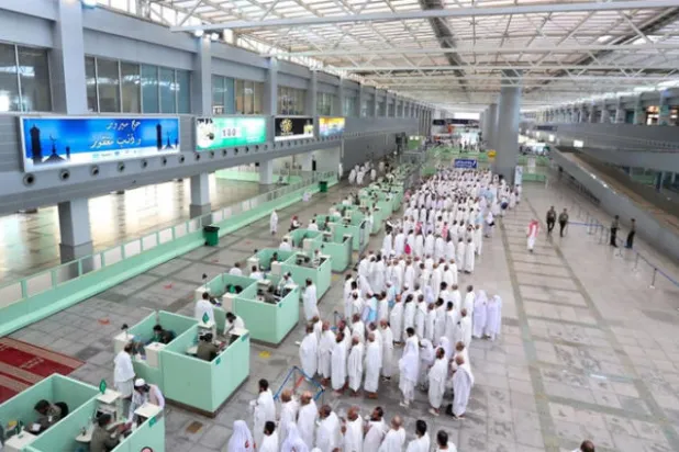 25 دقيقة لإنهاء إجراءات رحلة الحج الواحدة في المطارات