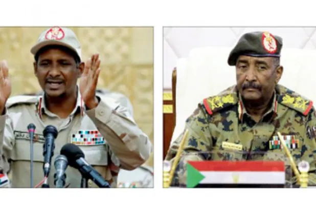 Sudan’da egemenlik konseyi başkan ve başkan yardımcısı el-Burhan ile Hamideti oldu