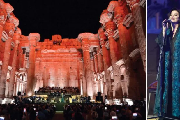 جاهده وهبه؛ آمیزه ای از شعر موشح و رقص فلامنکو در شب آواز اصیل در جشنواره بعلبک