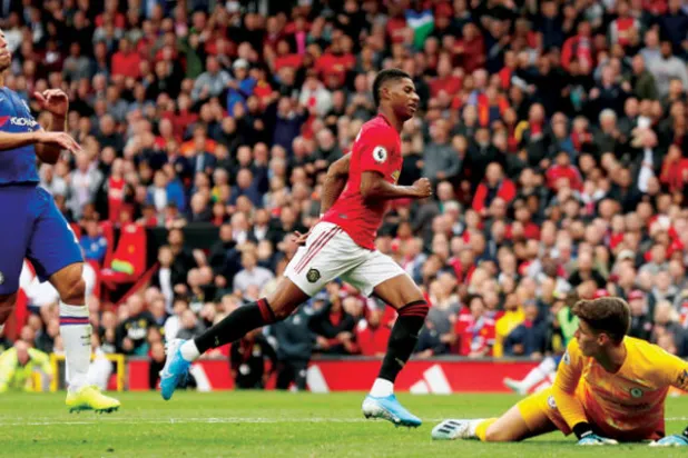 راشفورد وهدف يونايتد الثالث (رويترز)