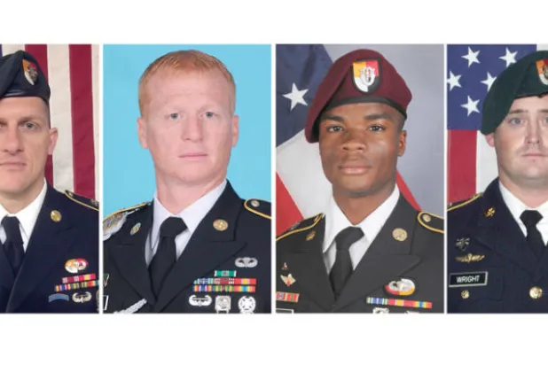 ميداليات لضحايا كمين «داعش» الأميركيين في النيجر