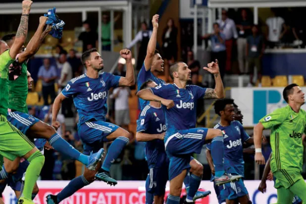 يوفنتوس استهل موسمه بانتصار مؤكداً أنه ما زال الأقوى في إيطاليا (أ.ف.ب)