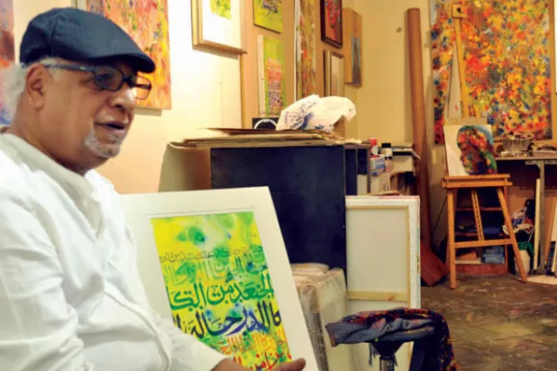 السعودي عثمان الخزيم يحاور الأوروبيين بـ«حروف من دون كلمات»