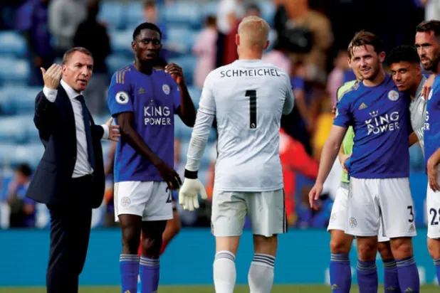 رودجرز نجح في صناعة توليفة جيدة من اللاعبين قادرة على تحقيق إنجاز مع ليستر(رويترز)