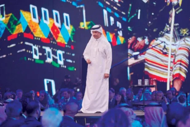 Suudi Arabistan Turizm ve Ulusal Miras Komitesi Başkanı Ahmed el- Hatip, dün Diriye’deki kutlamalar sırasında (Şarku’l Avsat)