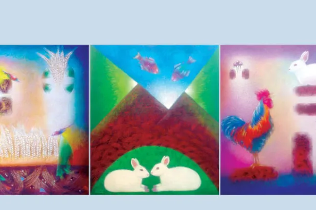 لوحات تفتش عن «الإثارة الصغيرة» في دفاتر الطفولة