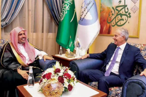 العيسى يبحث مع بلير نشر التسامح ومواجهة التطرف