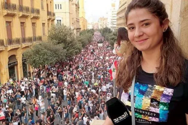 Al-Jadeed kanalı muhabiri Halima Tabiaa