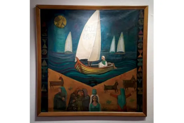 النيل رمز الحضارة والرخاء في لوحات يكنور