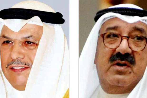 تصویر میں وزیر دفاع شیخ ناصر صباح الصباح اور وزیر داخلہ شیخ خالد الجراح الصباح کو دیکھا جا سکتا ہے