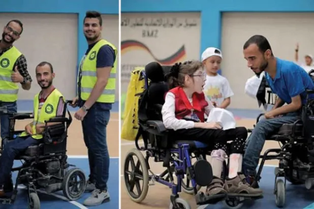 شاب فلسطيني ينشر الوعي بحقوق ذوي الاحتياجات الخاصة في غزة