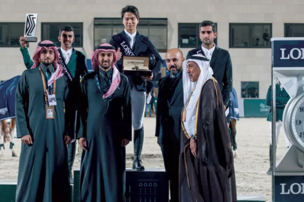 الياباني كاوي يتألق في مهرجان الدرعية للفروسية