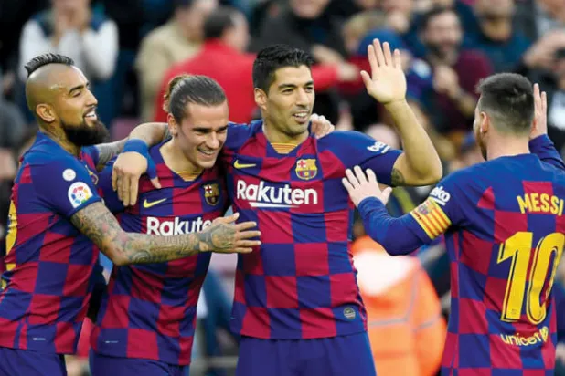 برشلونة يهزم ألافيس برباعية وينهي 2019 على قمة الدوري الإسباني