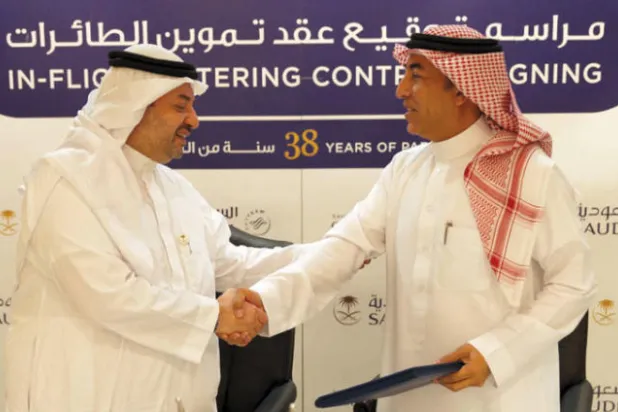 الخطوط السعودية للتموين تجدد عقدها مع المؤسسة العامة للخطوط الجوية العربية السعودية