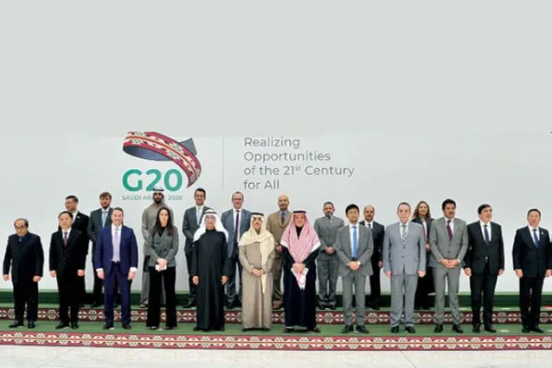 Saudi Minister of Foreign Affairs Meets Ambassadors, Heads of G-20 Delegations 