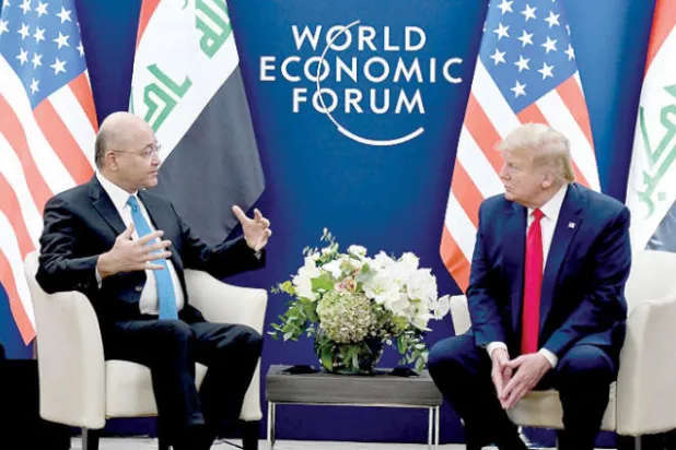 ترمب يلتقي صالح ويتمسّك بـ«الشراكة الأمنية»