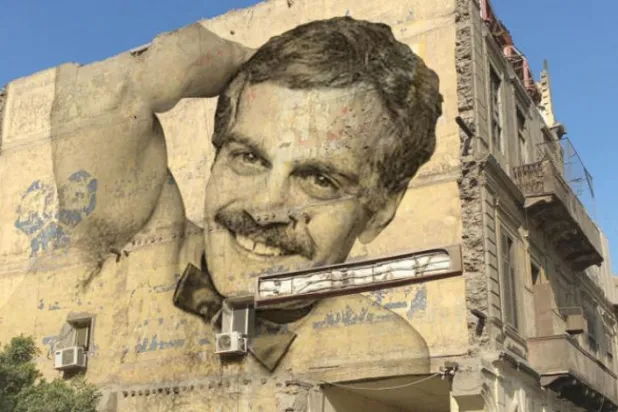 پرتره های تخیلی هنرمندان معروف بر دیوارهای قاهره