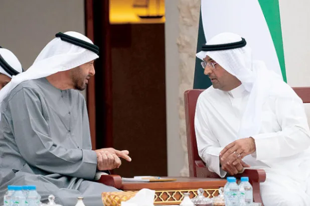 ولي عهد أبوظبي يستقبل  الأمين العام الجديد لمجلس التعاون