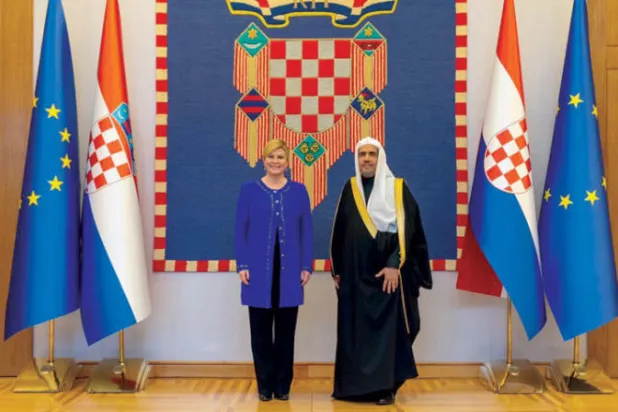 رئيسة كرواتيا تشيد بدور «رابطة العالم الإسلامي»