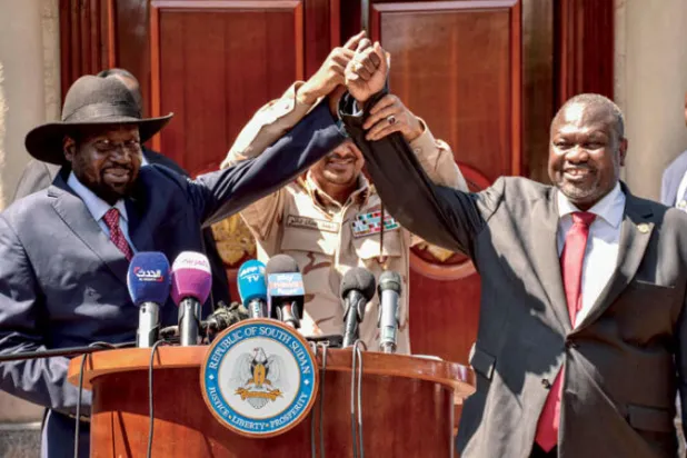 أطراف النزاع في جنوب السودان تتفق على تشكيل حكومة وحدة انتقالية غداً