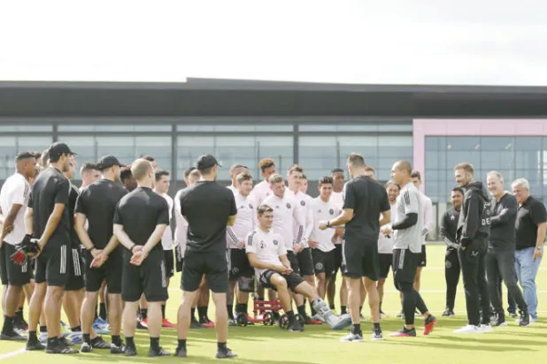 فريق إنتر ميامي حديث العهد بالدوري الأميركي عين دييغو ألونسو مدرباً من أجل تحقيق نتائج إيجابية (أ.ف.ب)