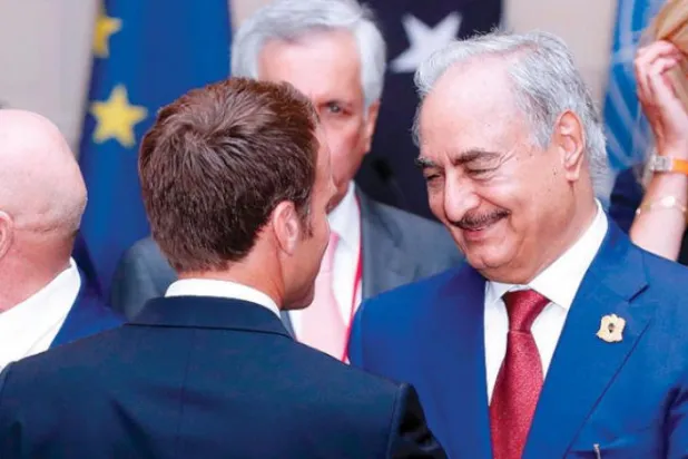 Hafter Macron’la görüşmesinde ‘ateşkese’ hazır olduğunu söyledi