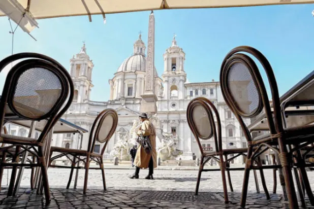 روما في «معتقل الوباء»