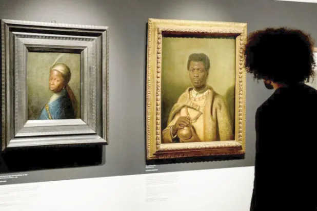 لوحة زيتية للفنان جاسبر بيك لسفير الكونغو في هولندا دون ميغيل دي كاسترو (نيويورك تايمز)